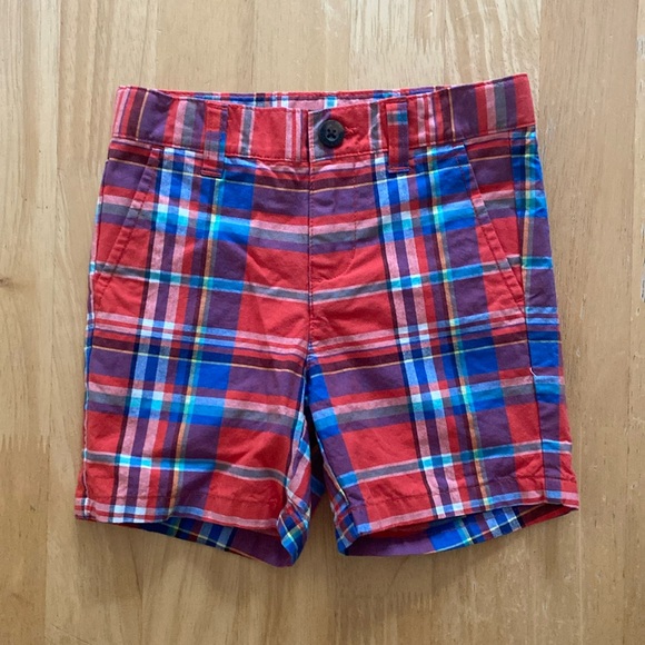 Janie and Jack Other - Janie and Jack poplin plaid toddler shorts